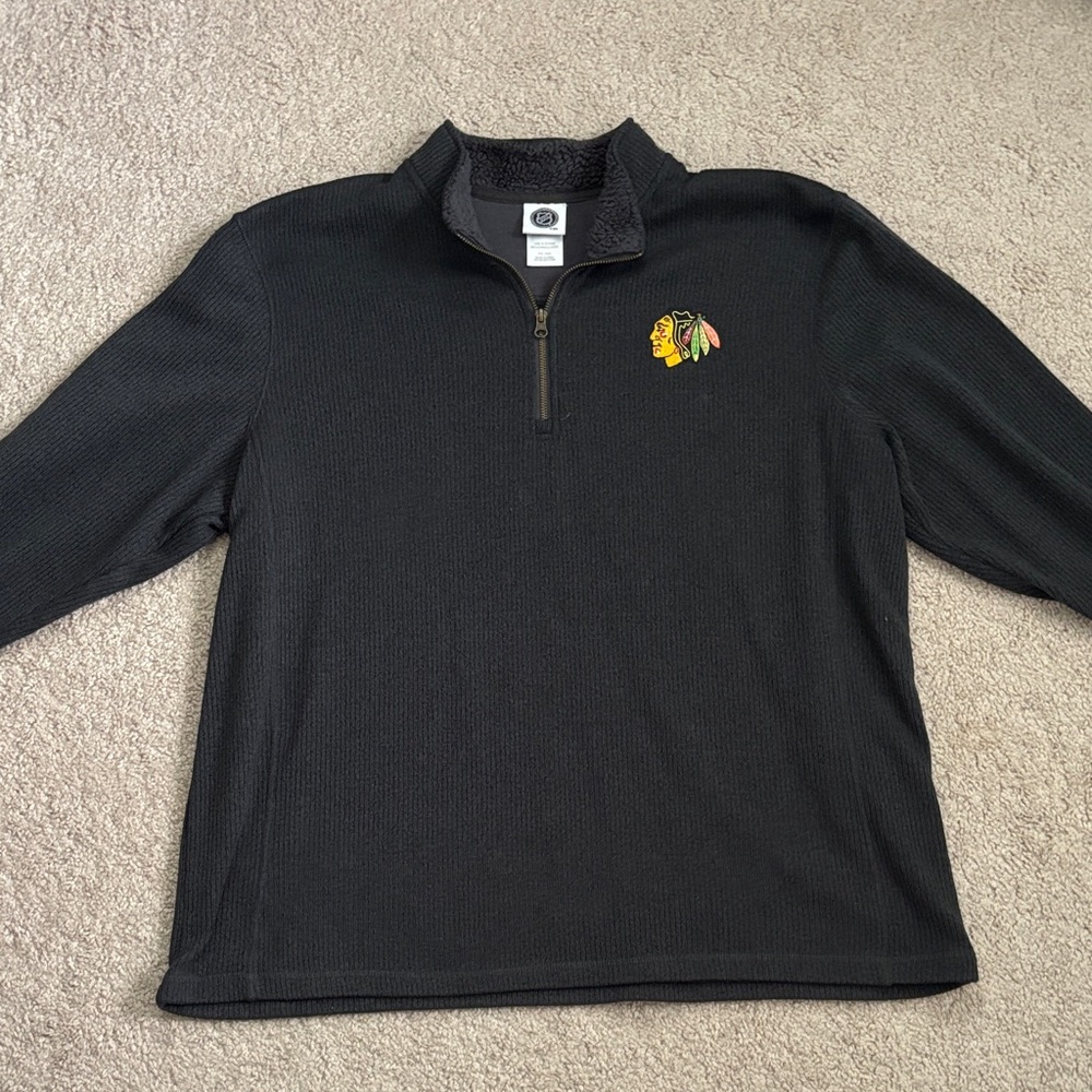 NHL Chicago Black Hawks Charcoal Pullover